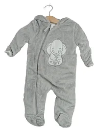 Disney Baby Schneeanzug Overall Fleece Grau Elefant Gr. 62 1