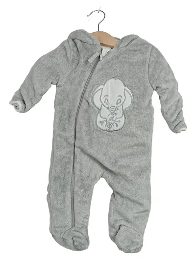 Disney Baby Schneeanzug Overall Fleece Grau Elefant Gr. 62