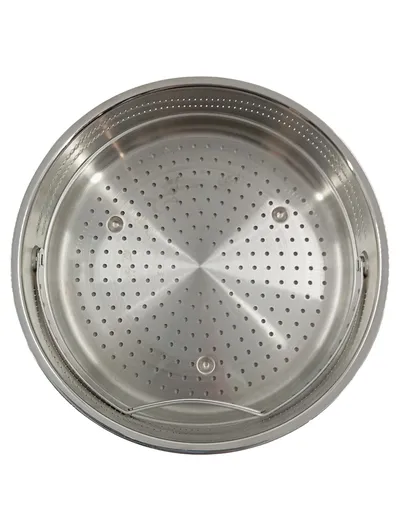 AMC Dampfgartopf Edelstahl Dampfgareinsatz 23 cm Silber