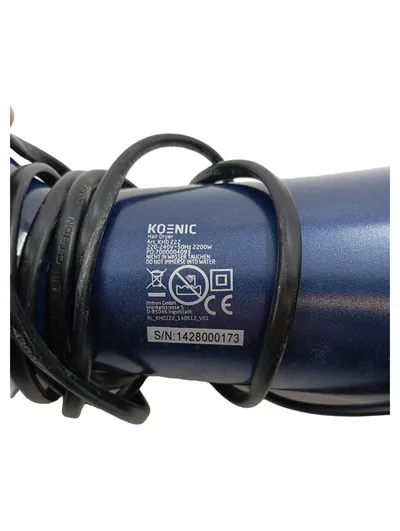 KOENIC KHD 222 Haartrockner 2200W mit Diffusor Blau