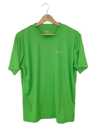 Craft Herren Funktionsshirt Sport T-Shirt Gr. L Grün Kurzarm