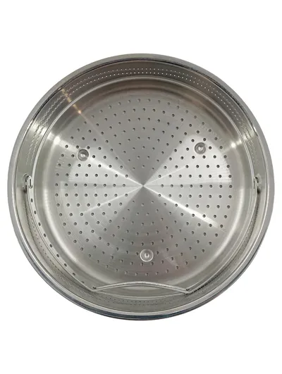 AMC Dampfgartopf Edelstahl Dünsteinsatz Siebeinsatz 23 cm Silber