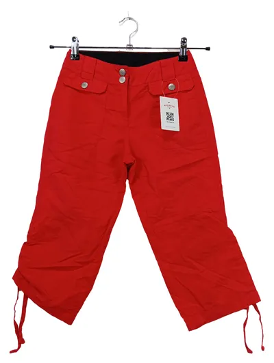 CRASH ONE Mädchen Cargohose Capri Hose Gr. 134 Rot Casual