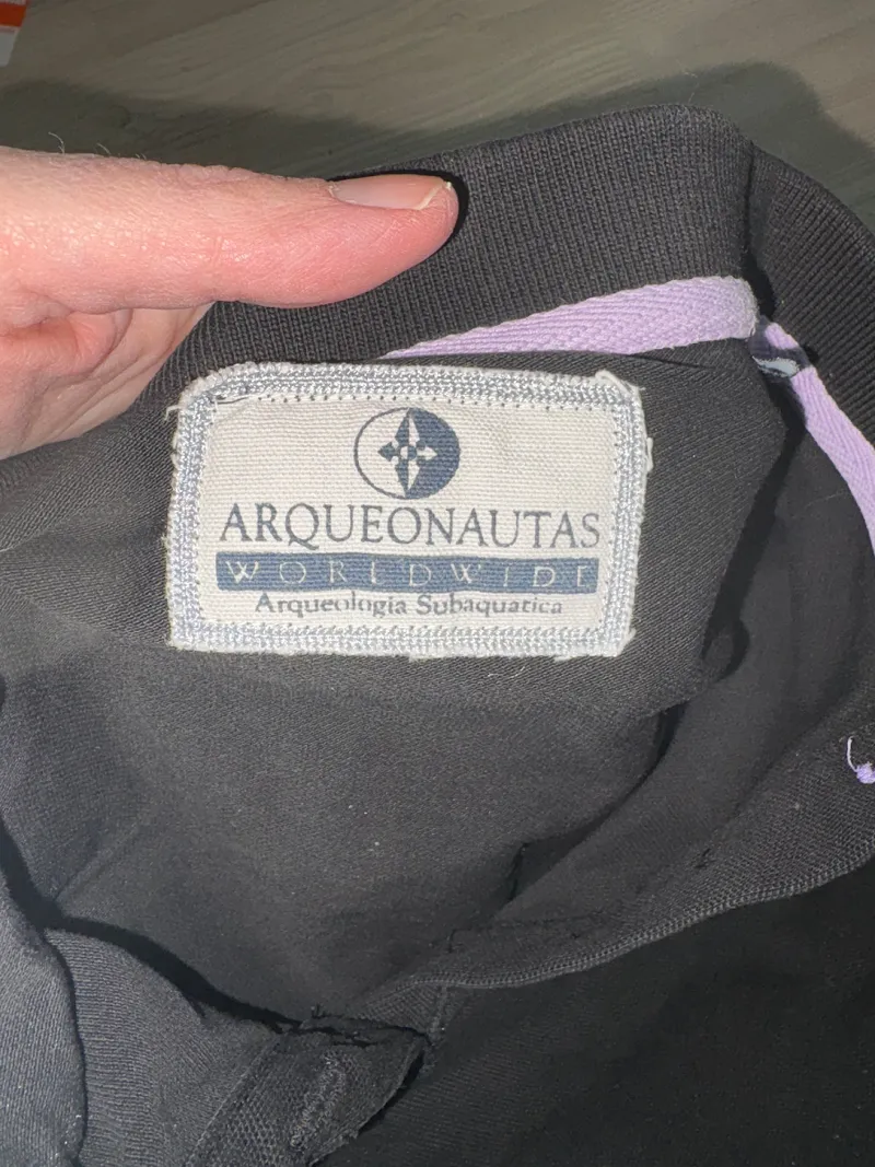 Arqueonautas Poloshirt Damen Gr. XL Schwarz Kurzarm Casual 3