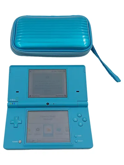 Nintendo DSi TWL-001 Spielekonsole Blau inkl. Hama Tasche Retro Handheld