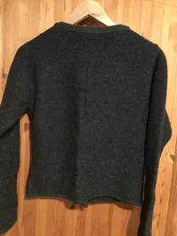 Almsach Damen Trachtenjacke Strickjacke Grau Gr. S Wolle Tracht 2