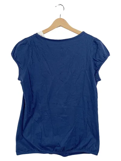 Buffalo Damen Pullover Kurzarm Blau Gr. 40, 42 Casual