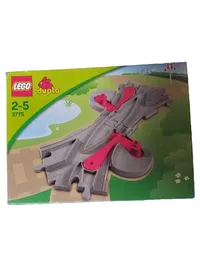 LEGO Duplo 3775 Eisenbahn Weichen Set Zubehör Grau Kunststoff 1