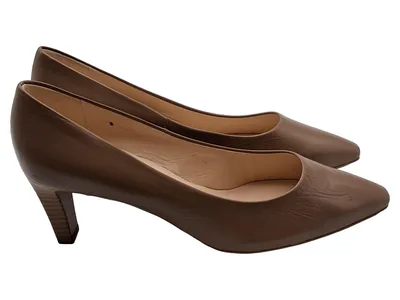Peter Kaiser Damen Pumps Leder Klassisch Braun Gr. 6.5 Elegant Business