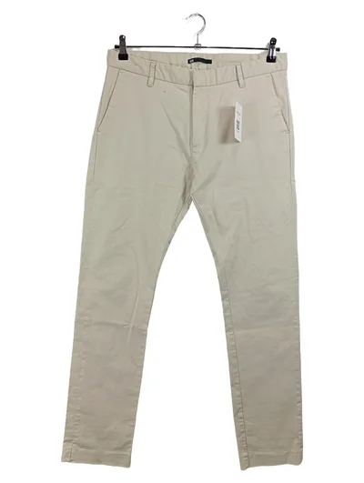 WE Fashion Herren Chino Hose Slim Fit Beige Größe 32