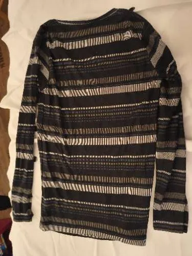 Noppies Damen Pullover Langarmshirt Blau Gestreift Gr. 36;S Maritim