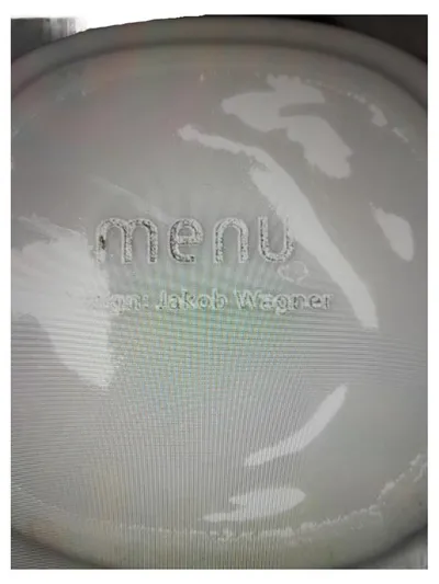 Menu Schokofondue Set Weiß Keramik Design Jakob Wagner inkl. 2 Gabeln