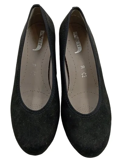 Jenny Damen Pumps Schwarz Wildleder Klassisch Büro Schuhe Gr. 39
