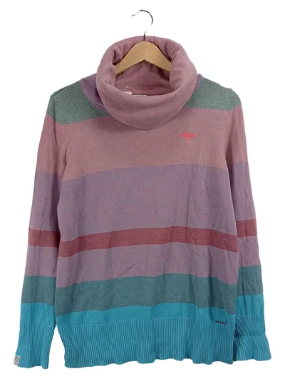 KangaROOS Damen Pullover Rollkragen Gestreift Mehrfarbig Gr. 40, 42