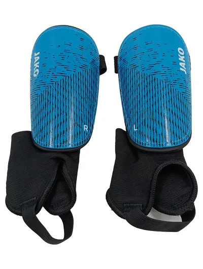 JAKO Fussball Schienbeinschoner Blau Gr. XS