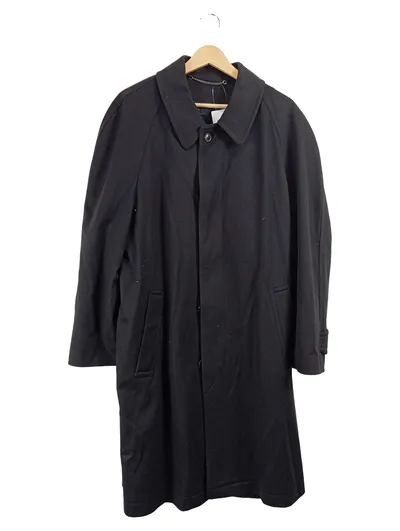 Schneiders Salzburg Wollmantel Herren Gr. 44 Schwarz Kaschmir Klassisch