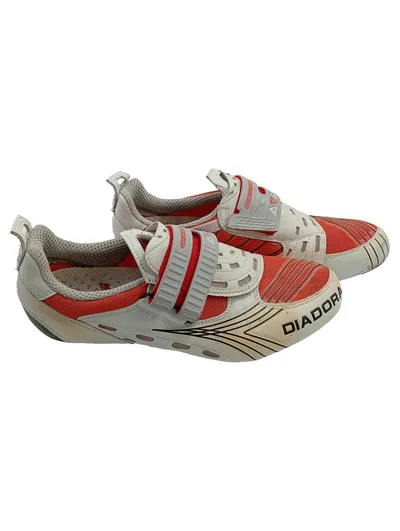 Diadora Multiped Fahrradschuhe Damen Rot Gr 41 Klettverschluss