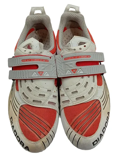 Diadora Multiped Fahrradschuhe Damen Rot Gr 41 Klettverschluss