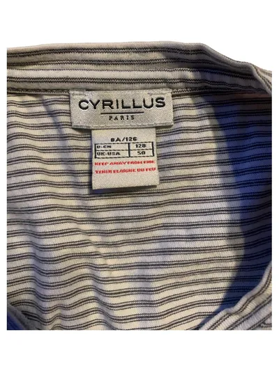 Cyrillus Langarmshirt gestreift Grau Kinder Gr. 128 Baumwolle