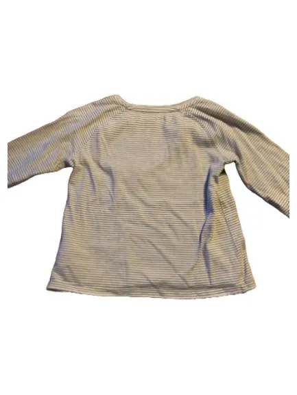 Cyrillus Langarmshirt gestreift Grau Kinder Gr. 128 Baumwolle 3