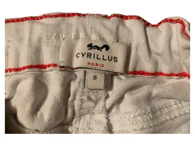 Cyrillus Kinder Mädchen Stoffhose Weiß Gr. 110 Casual