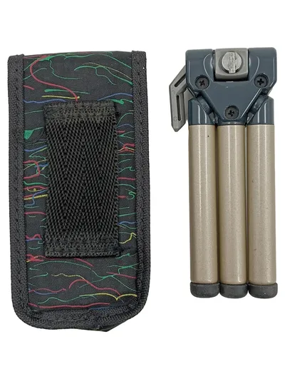 Cullmann Mini Kamera Stativ Gold Dreibeinstativ Tischstativ mit Tasche