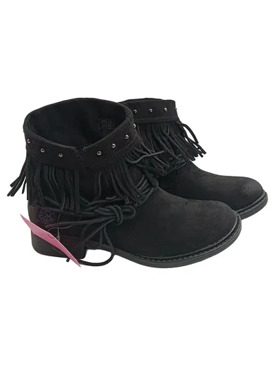 You Young Coveri Damen Stiefelette Fransen Nieten Schwarz Gr. 37 Boho