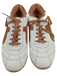 Dockers by Gerli Fussballschuhe Sneaker Low Herren Weiß Gr. 40 Retro Leder 2