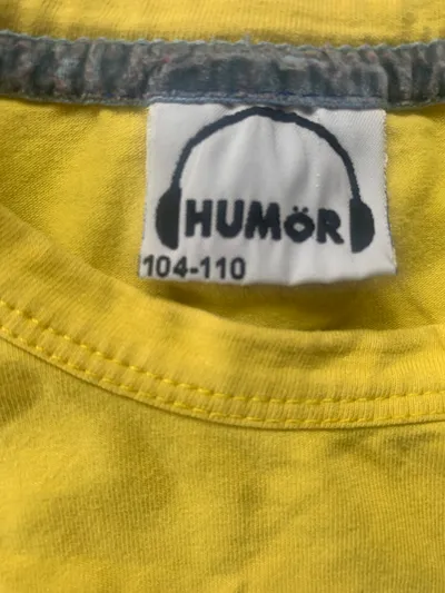 Humör Kinder T-Shirt Bären-Print Gelb Gr. 104, 110 Kurzarm Streetwear