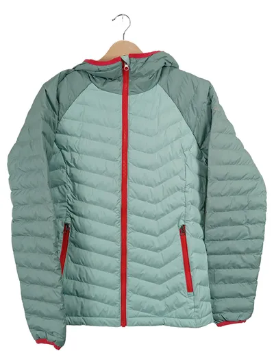 Columbia Damen Steppjacke Daunenjacke Kapuze Türkis Gr. S