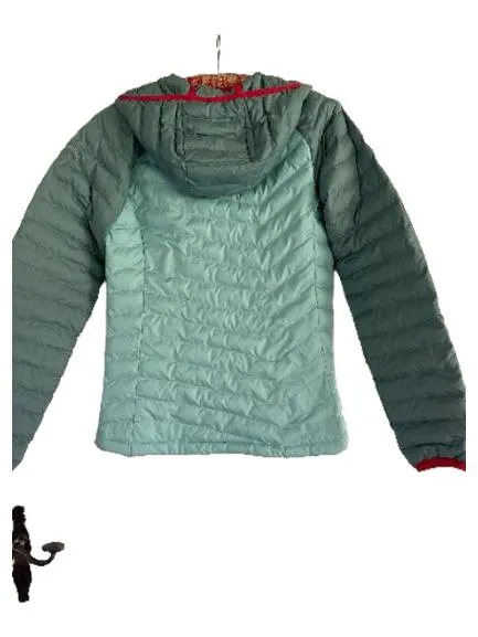 Columbia Damen Steppjacke Daunenjacke Kapuze Türkis Gr. S 2