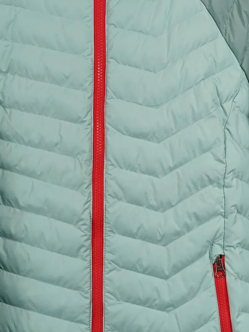 Columbia Damen Steppjacke Daunenjacke Kapuze Türkis Gr. S 3