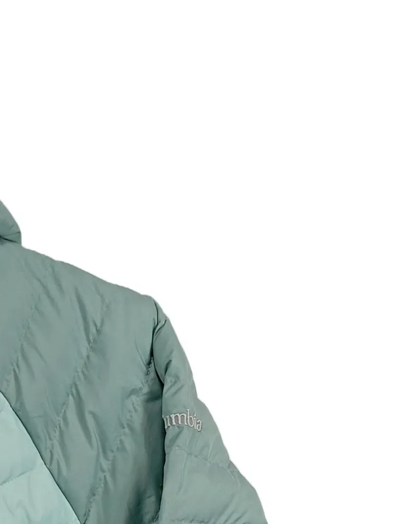Columbia Damen Steppjacke Daunenjacke Kapuze Türkis Gr. S 5