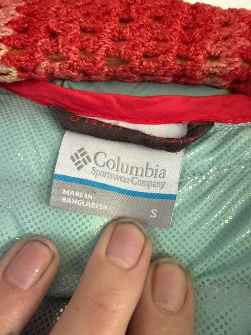 Columbia Damen Steppjacke Daunenjacke Kapuze Türkis Gr. S 7