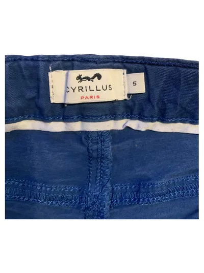 Cyrillus Cargohose Kinder Hose Blau Gr. 110 Baumwolle Casual