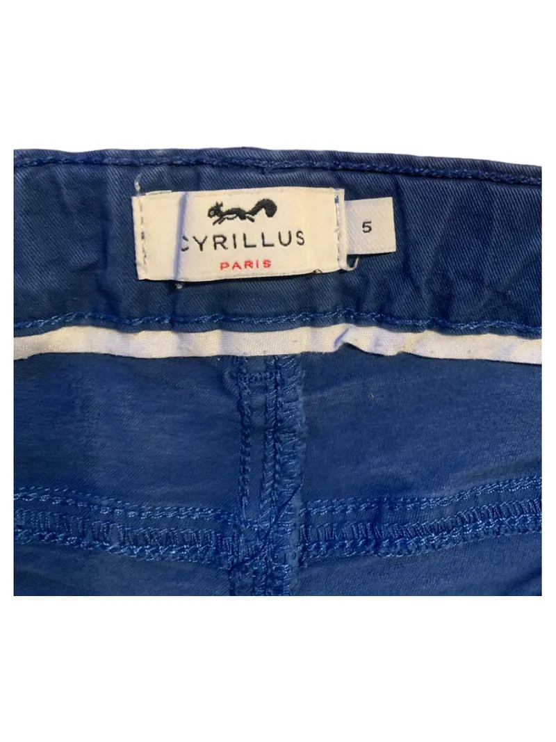 Cyrillus Cargohose Kinder Hose Blau Gr. 110 Baumwolle Casual 2