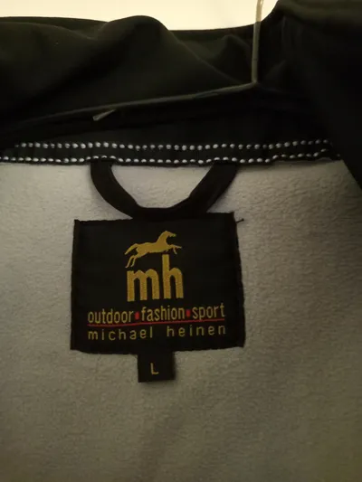 MICHAEL HEINEN Herren Softshelljacke Outdoor Gr. L Schwarz Fleece