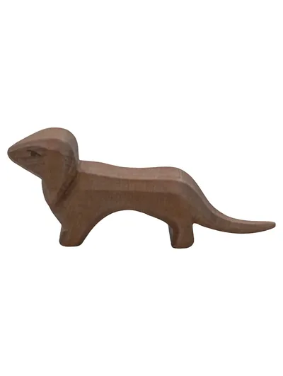 Ostheimer Holztier Dackel Spielfigur Holz Braun Waldorf Tier
