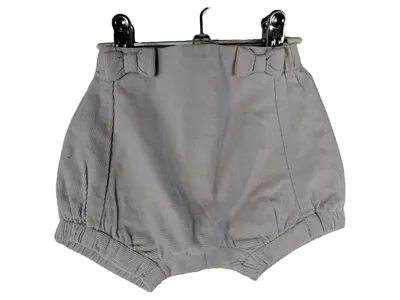 Jacadi Paris Baby Shorts Bloomer Gr. 54, 56 Grau Cord Baumwolle