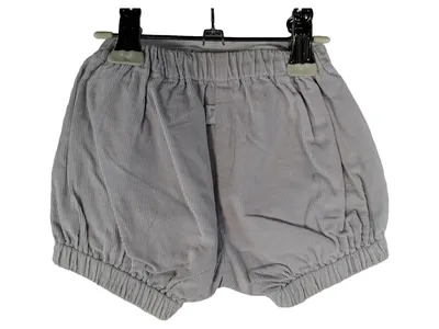 Jacadi Paris Baby Shorts Bloomer Gr. 54, 56 Grau Cord Baumwolle