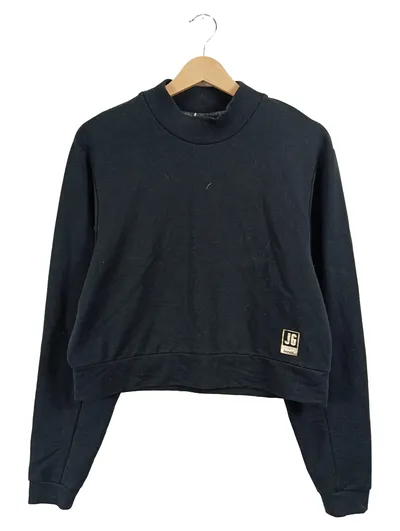 Bench. Damen Pullover Rollkragen Cropped Schwarz Gr. 36, S Casual