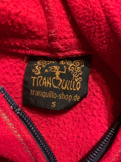 Tranquillo Kinder Fleecejacke Rot Kapuze Herzen Gr. S