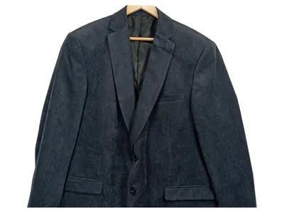 A.W. Dunmore Herren Sakko Cordjacke Blau Gr. 58 Klassisch Business