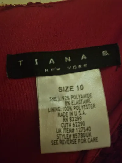 Tiana B. Spitzenkleid Damen Rot Gr. 38 M Elegant Festlich