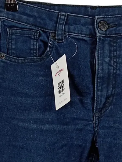 Monki Mocki Slim Mid Waist Damen Jeans Hose W27 Blau Skinny