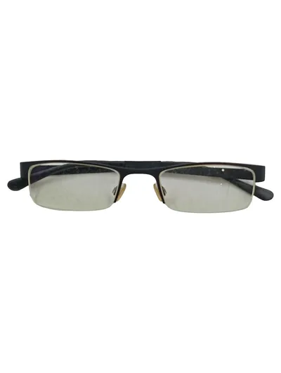 Mexx Brille Herren Halbrahmen Metall Schwarz Gold Korrektionsbrille