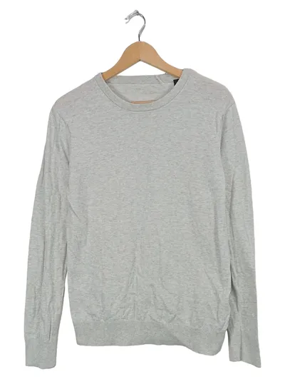 Scotch & Soda Pullover Herren Gr. S Grau Baumwolle Kaschmir Meliert