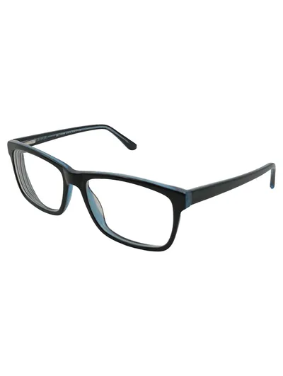 Selectra Brillengestell SEL10049 Herren Damen Kunststoff Schwarz Blau Modern