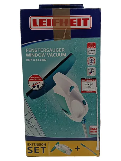 Leifheit Fenstersauger Dry & Clean Extension Set Fensterreiniger 38min 110m²