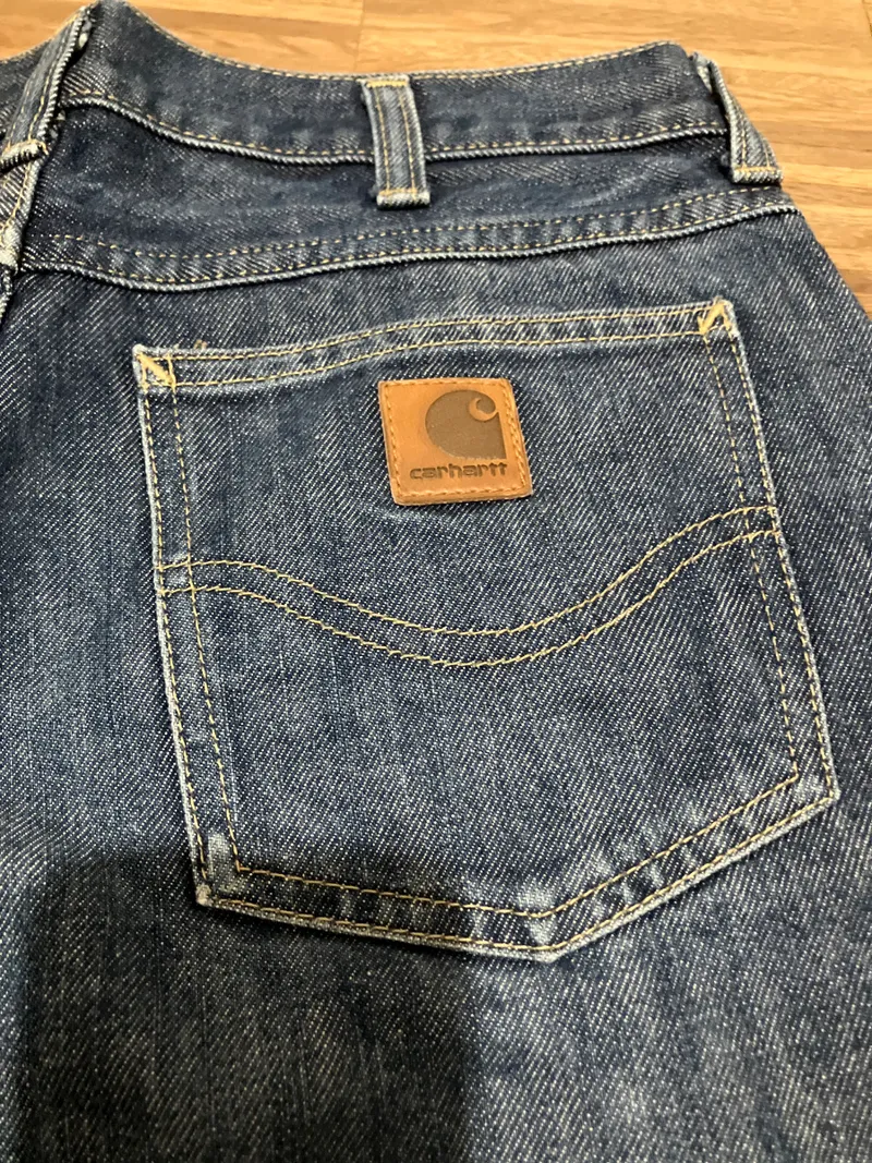 Carhartt Jeans Bootcut Herren W30 L31 Blau Denim Hose Baumwolle 3